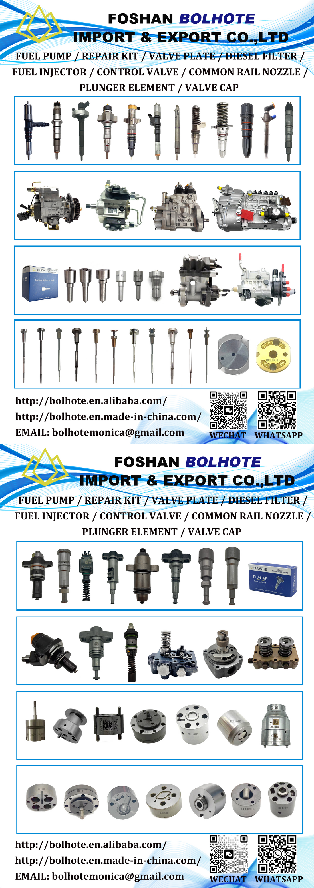 Fuel Injectors, Nozzles, Valve Plates, Valve Components & Fuel Pumps for Southeast Asia